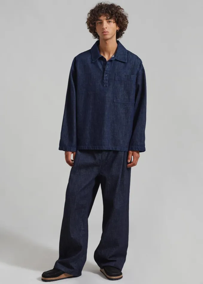 Clothing Men The Frankie Shop Drew Denim Pants 8211 Raw Wash