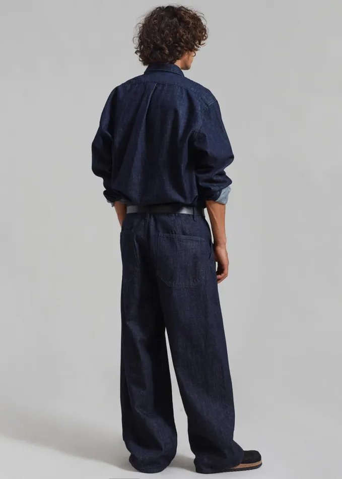 Clothing Men The Frankie Shop Drew Denim Pants 8211 Raw Wash