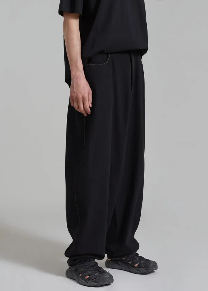 Clothing Men The Frankie Shop Joshua Baggy Pants 8211 Black