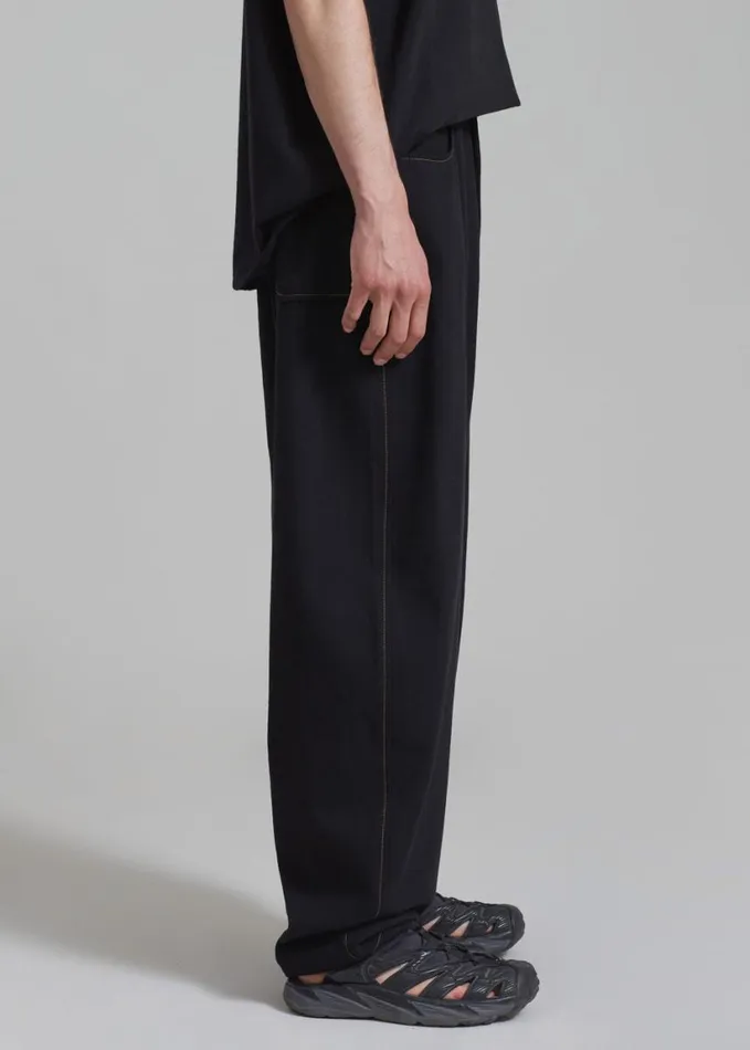 Clothing Men The Frankie Shop Joshua Baggy Pants 8211 Black