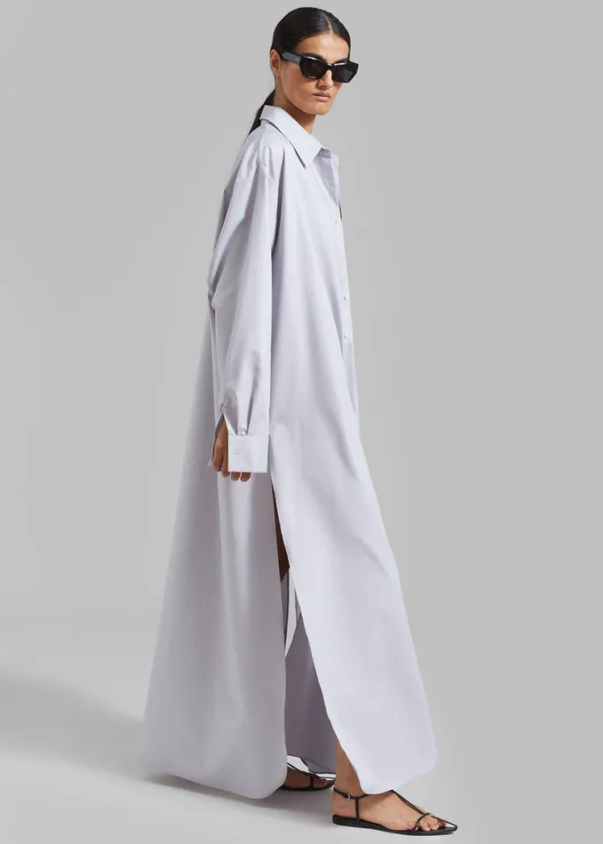 Clothing Women The Frankie Shop Avery Shirt Dress 8211 Grey