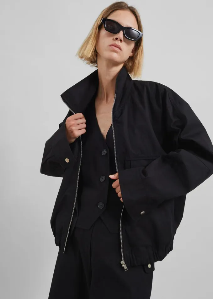 Clothing Women The Frankie Shop Calix Jacket 8211 Black