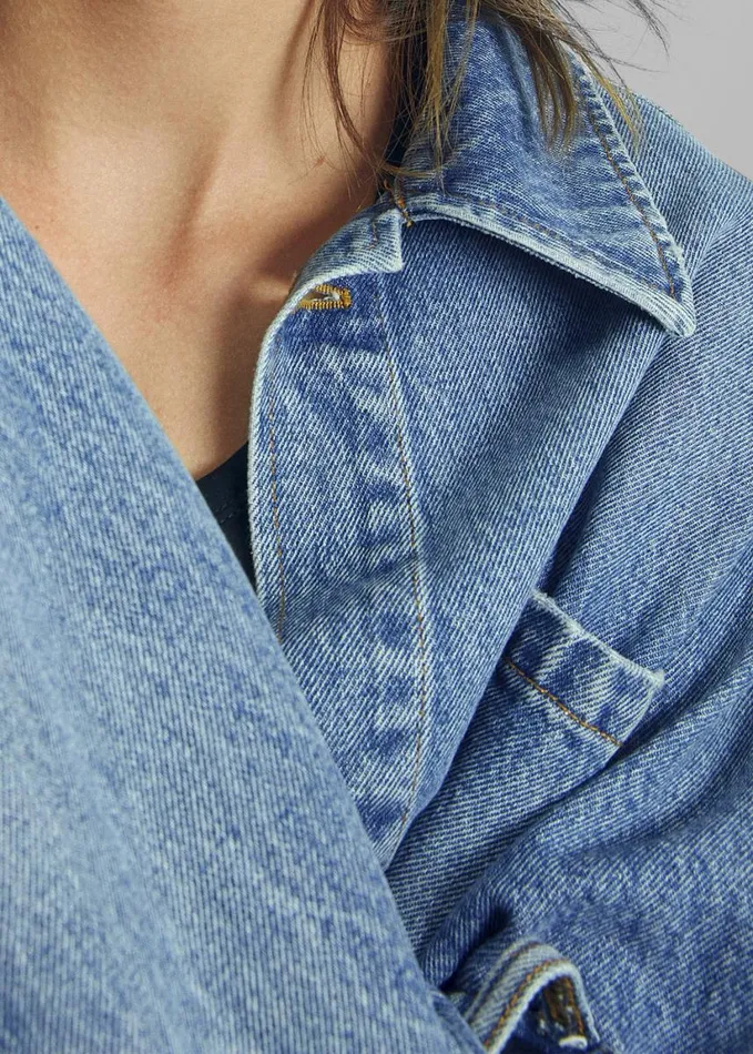 Clothing Women The Frankie Shop Coperni Open Elbow Jacket 8211 Washed Blue