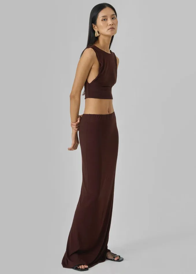 Clothing Women The Frankie Shop Evangeline Cropped Tank 8211 Brown