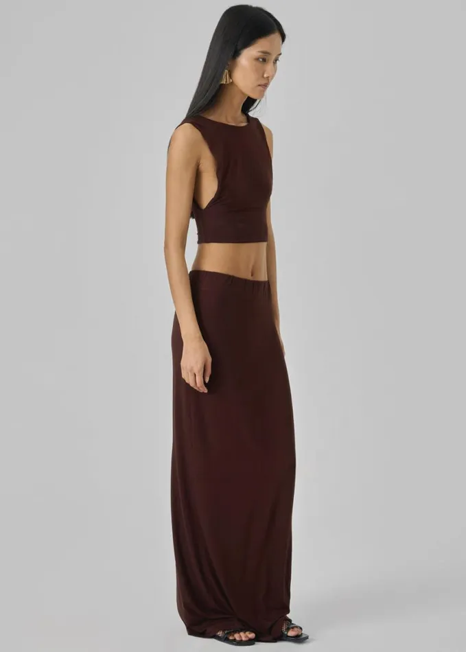 Clothing Women The Frankie Shop Evangeline Cropped Tank 8211 Brown