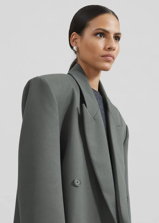 Clothing Women The Frankie Shop Jane Long Coat 8211 Light Khaki