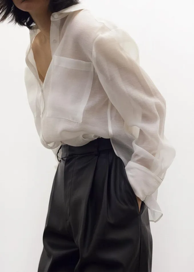 Clothing Women The Frankie Shop Kier Blouse 8211 Off White