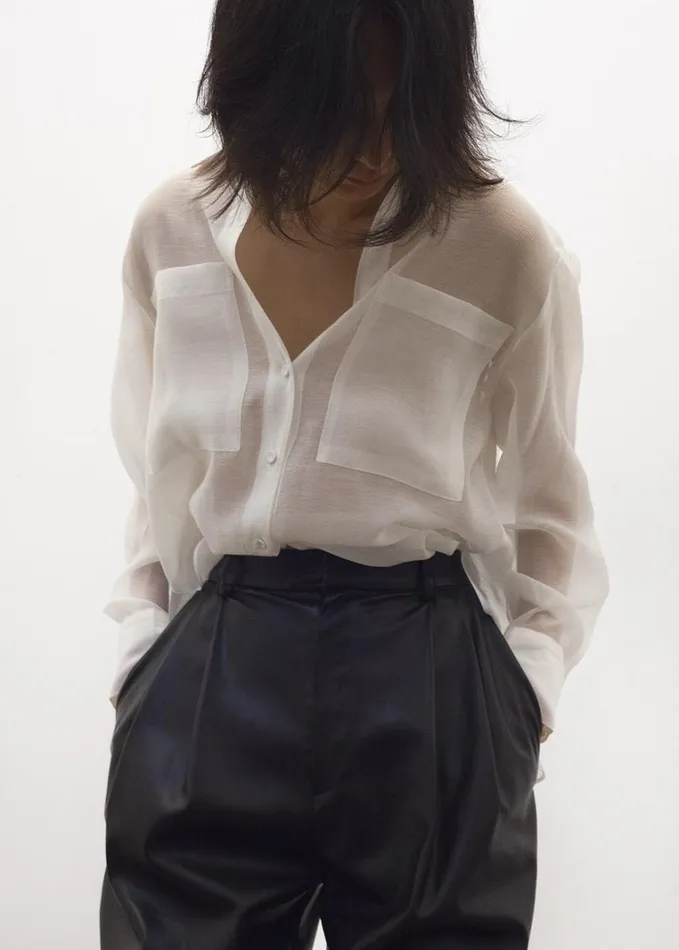 Clothing Women The Frankie Shop Kier Blouse 8211 Off White