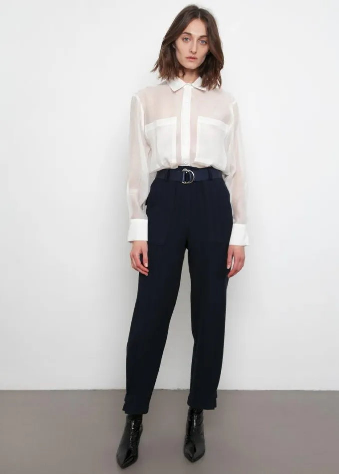 Clothing Women The Frankie Shop Kier Blouse 8211 Off White