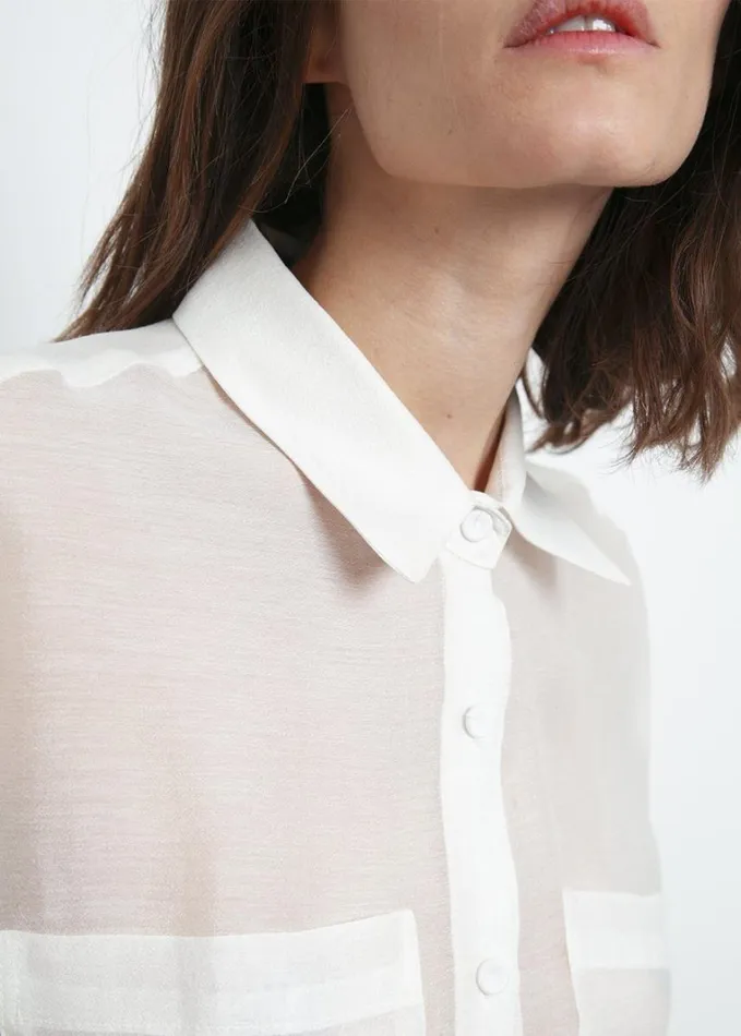 Clothing Women The Frankie Shop Kier Blouse 8211 Off White