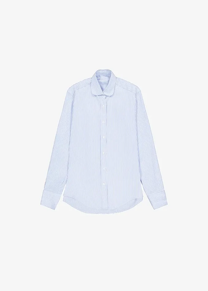 Clothing Women The Frankie Shop Mina Shirt 8211 Blue Stripe