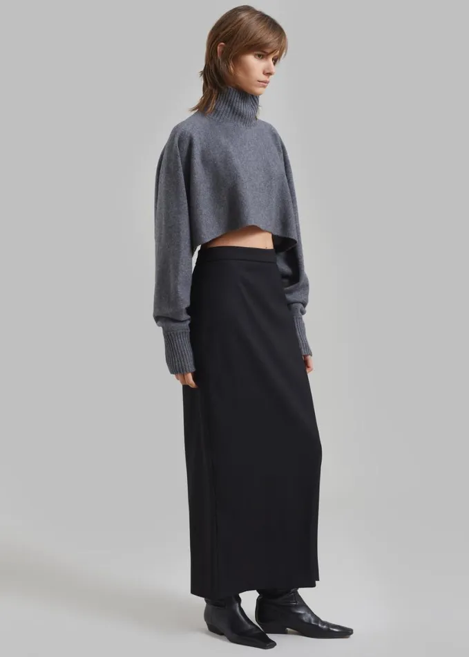 Clothing Women The Frankie Shop Miranda Long Pencil Skirt 8211 Black