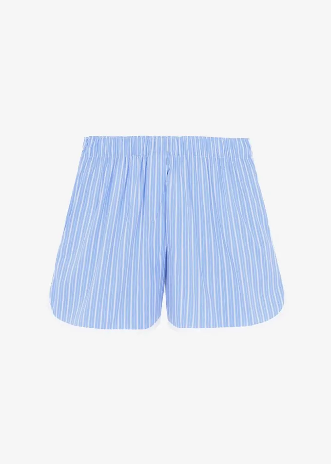 Clothing Women The Frankie Shop Orla Boxer Shorts 8211 BlueWhite Stripe