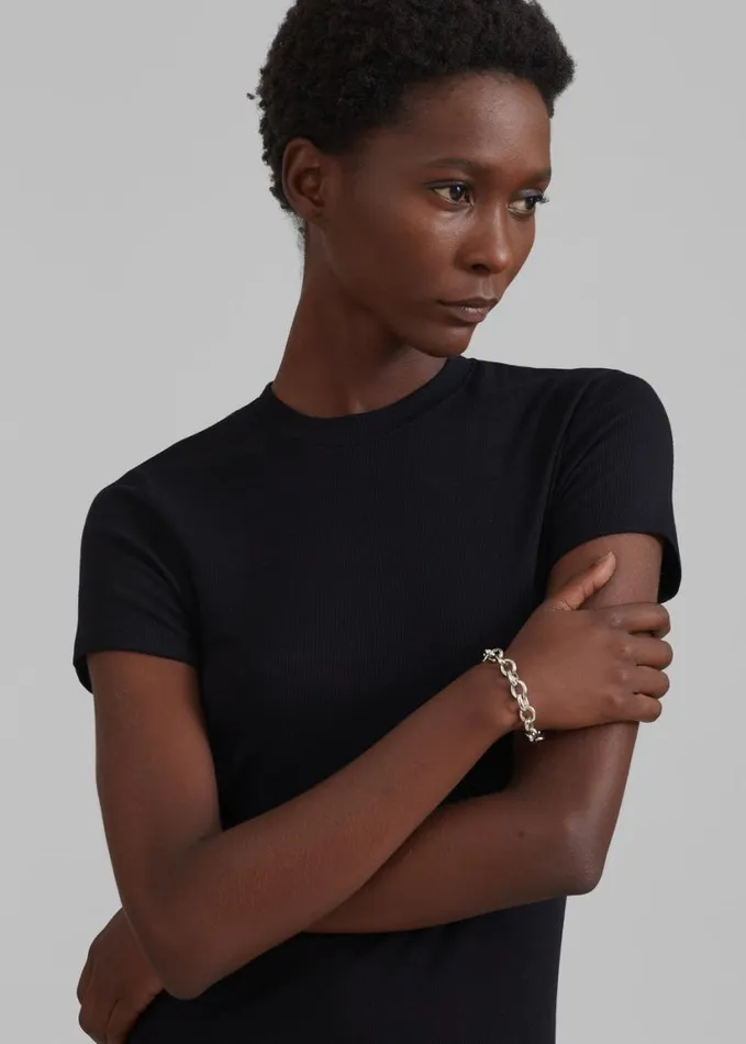 Clothing Women The Frankie Shop Palmira Tee 8211 Black