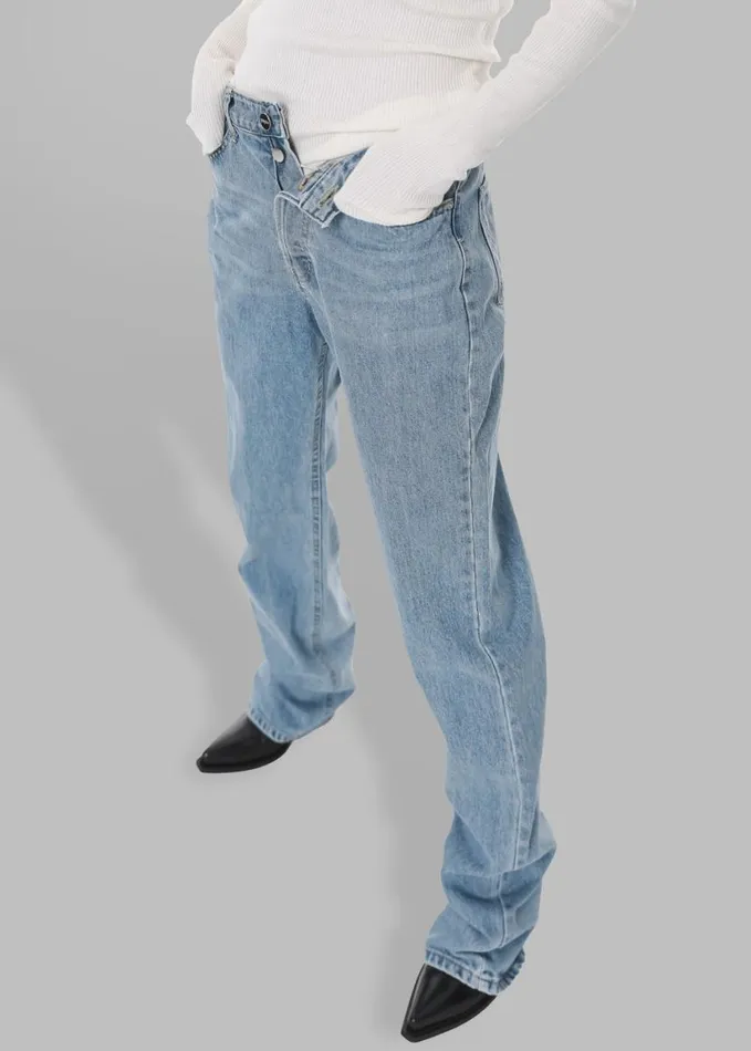 Clothing Women The Frankie Shop Susanna Jeans 8211 Light Wash