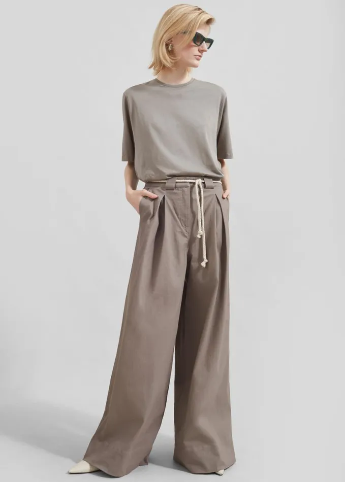 Clothing Women The Frankie Shop The Garment Cassano Wide Pants 8211 Smoke