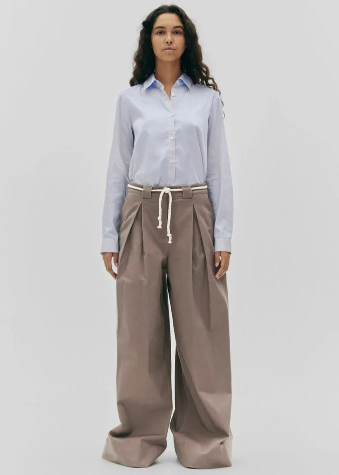 Clothing Women The Frankie Shop The Garment Cassano Wide Pants 8211 Smoke