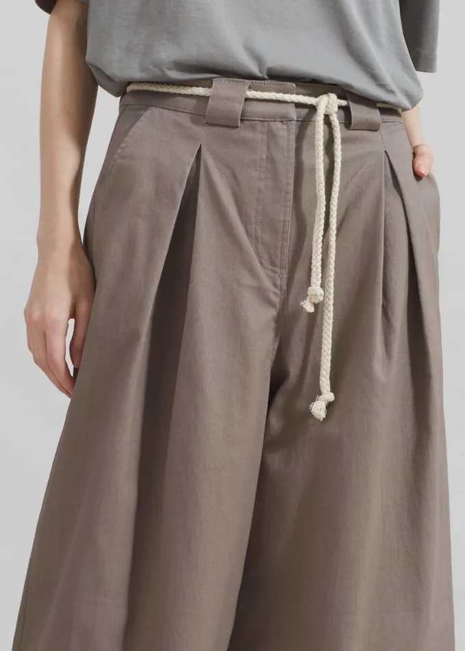 Clothing Women The Frankie Shop The Garment Cassano Wide Pants 8211 Smoke