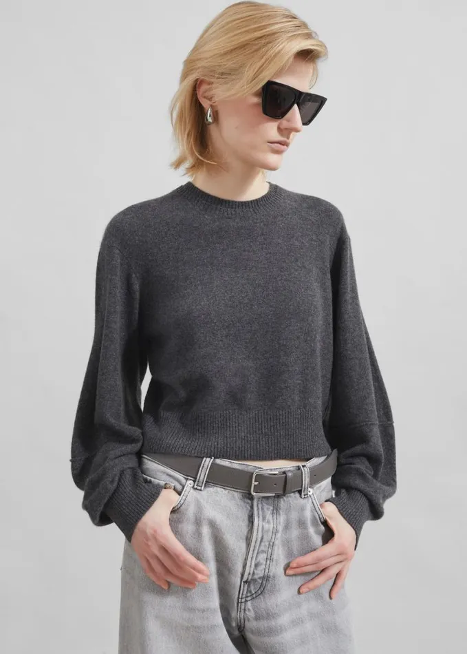 Clothing Women The Frankie Shop The Garment Piemonte Sweater 8211 Grey Melange