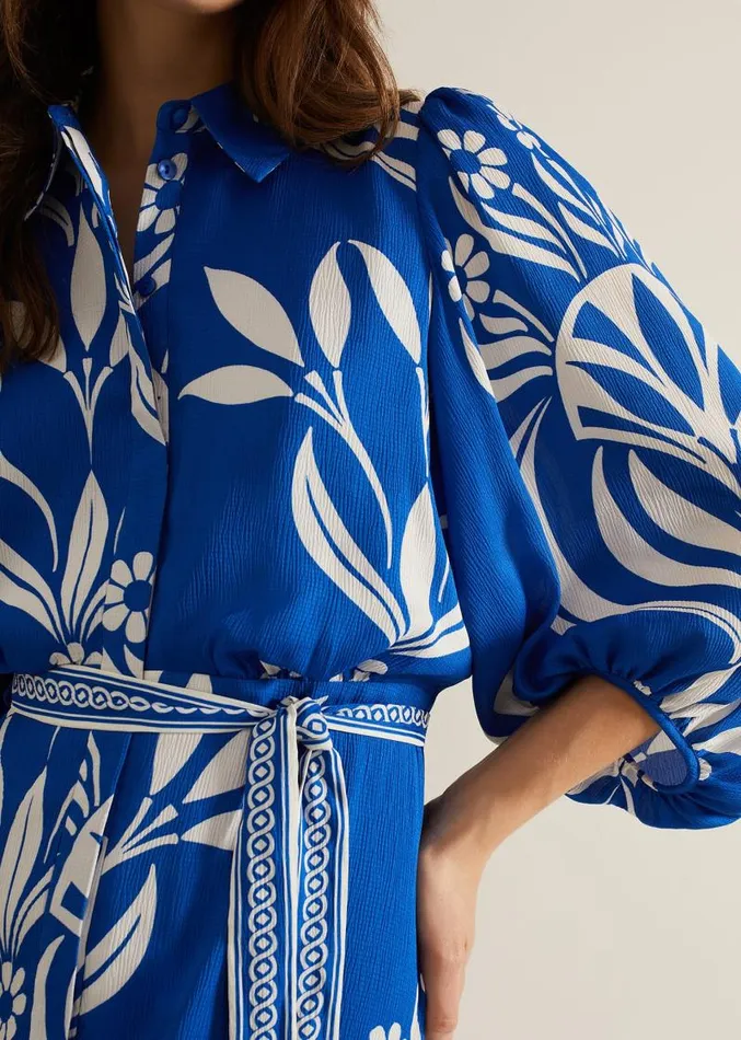 Coralie Print Shirt Midaxi Dress Multicoloured Women Phase Eight Dresses