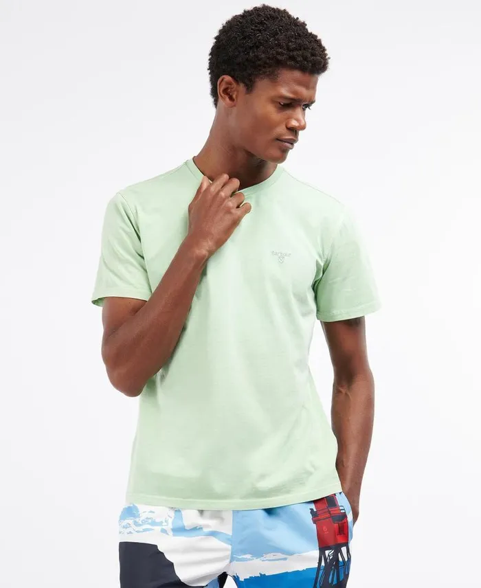 Cotton TShirt Pink Salt Men Barbour TShirts