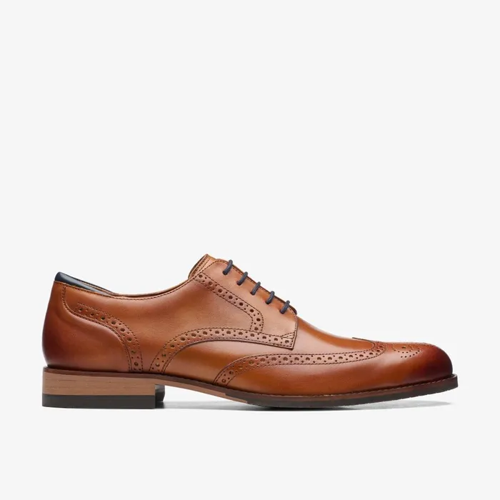 Craft Arlo Limit Tan Leather Men Clarks Dress Shoes