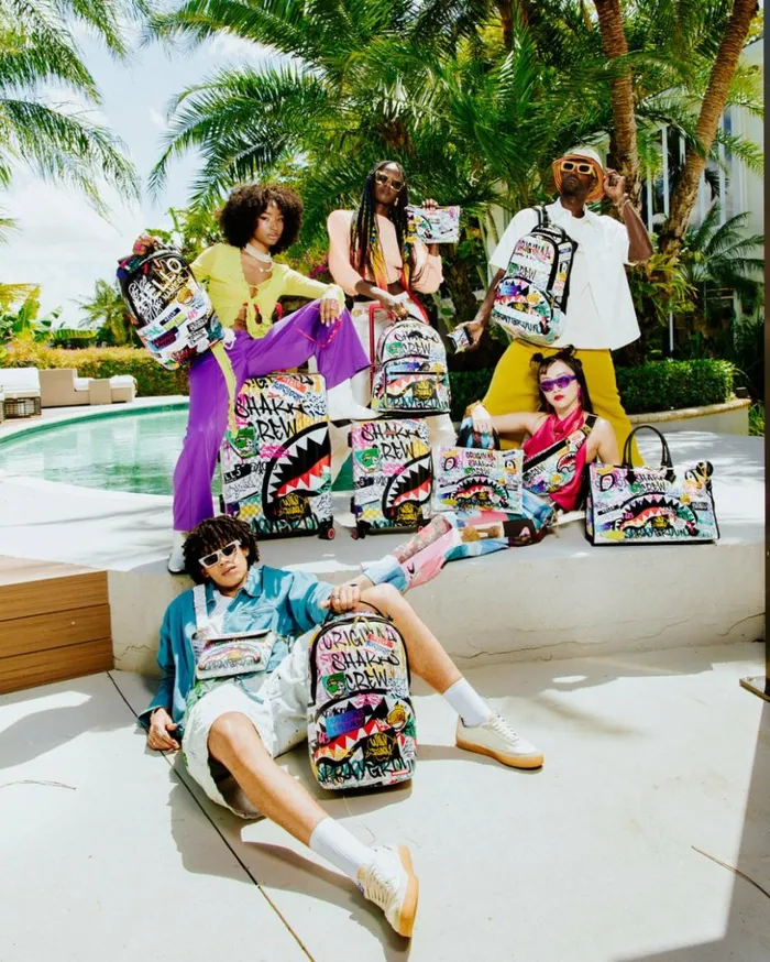 CREATE ANOTHER DAY CROSSOVER CLUTCH W SHOULDER STRAP Bags SPRAYGROUND