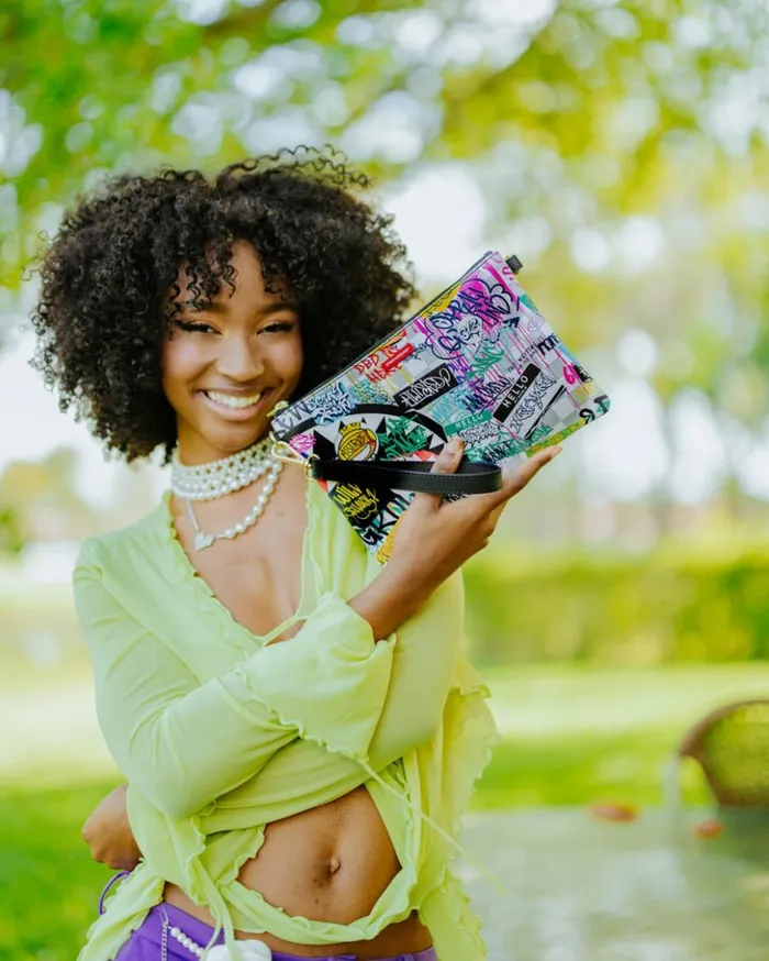 CREATE ANOTHER DAY CROSSOVER CLUTCH W SHOULDER STRAP Bags SPRAYGROUND
