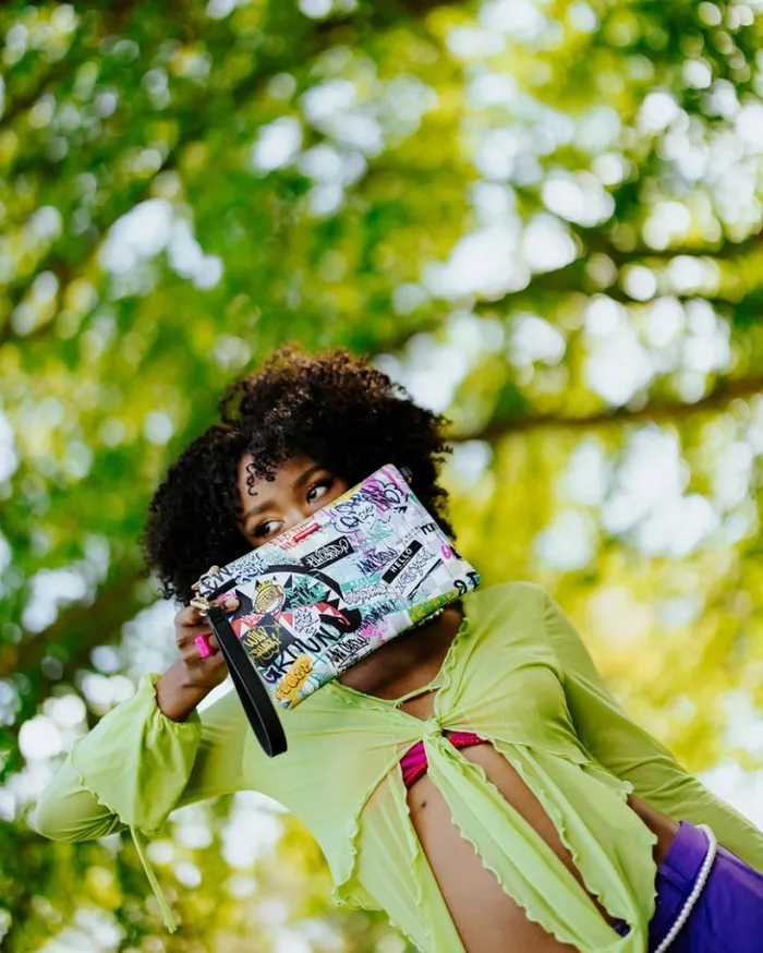 CREATE ANOTHER DAY CROSSOVER CLUTCH W SHOULDER STRAP Bags SPRAYGROUND