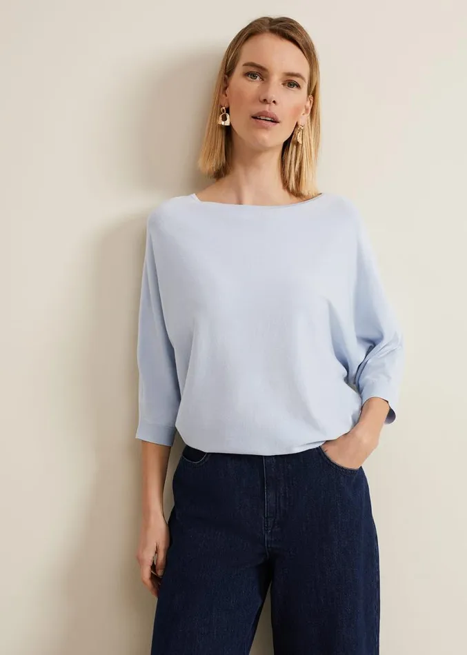 Cristine Knit Jumper Blue Women Phase Eight Knitwear