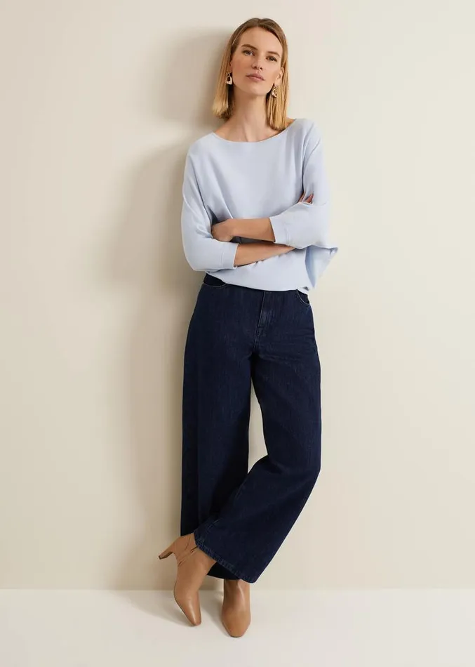 Cristine Knit Jumper Blue Women Phase Eight Knitwear