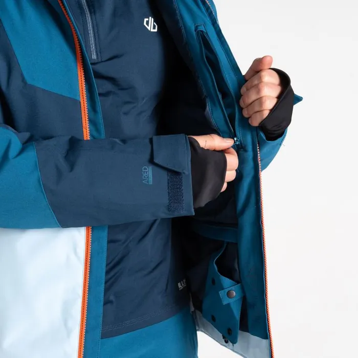 Dare 2b Baseplate II Ski Jacket Kingfisher Blue Navy Men Ski Jackets