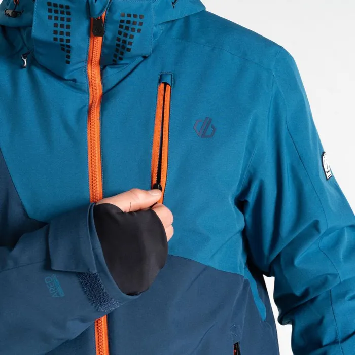 Dare 2b Baseplate II Ski Jacket Kingfisher Blue Navy Men Ski Jackets