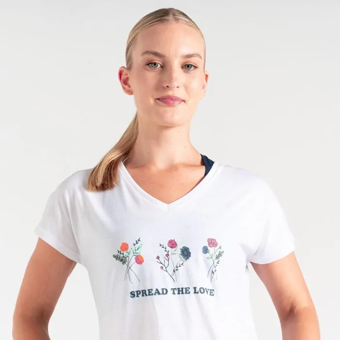 Dare 2b Calm TShirt White Women Graphic TShirts