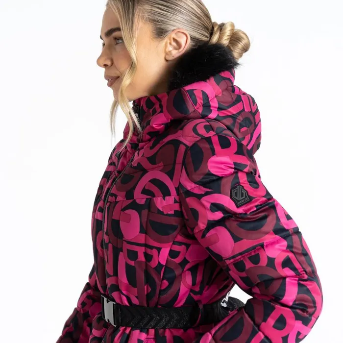 Dare 2b Crevasse Ski Jacket Pure Pink Graffiti Print Women Waterproof Jackets Dare 2b Crevasse Ski Jacket Pure Pink Graffiti Print Women Waterproof Jackets