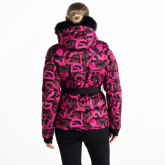 Dare 2b Crevasse Ski Jacket Pure Pink Graffiti Print Women Waterproof Jackets Dare 2b Crevasse Ski Jacket Pure Pink Graffiti Print Women Waterproof Jackets