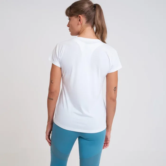 Dare 2b Crystallize Graphic Tee White Women Gym Tops