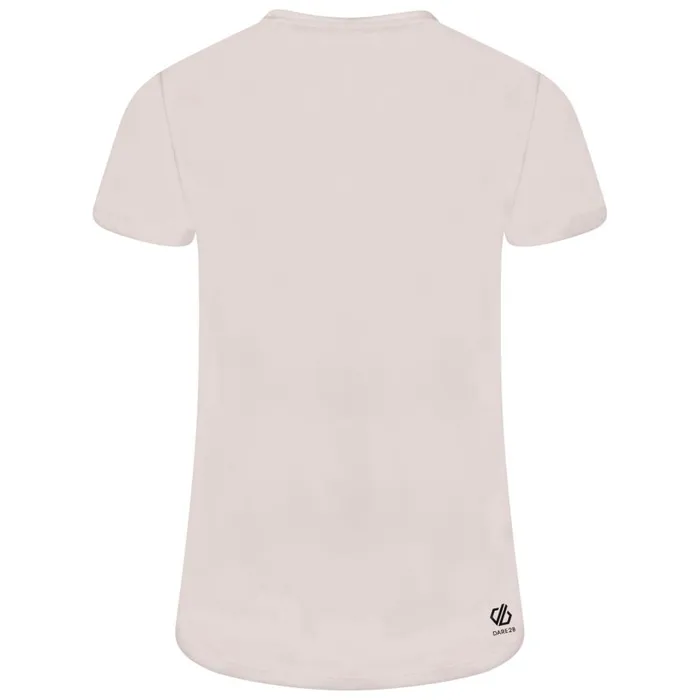Dare 2b Crystallize Graphic Tee White Women Gym Tops