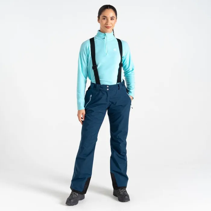 Dare 2b Diminish Waterproof Insulated Ski Pants Moonlight Denim Women Ski Trousers and Salopettes