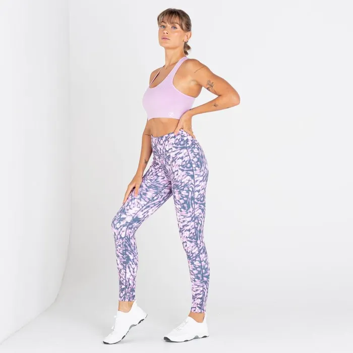 Dare 2b Don039t Sweat It II Sports Bra Lupine Lavender Marl Women Medium Impact