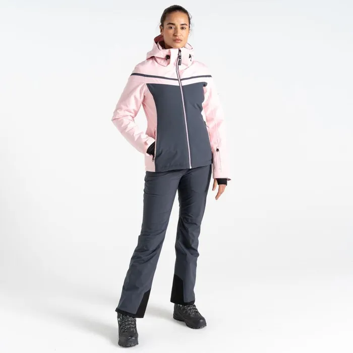 Dare 2b Flurry Ski Jacket Rose Pink Grey Women Ski Jacket