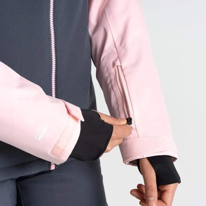 Dare 2b Flurry Ski Jacket Rose Pink Grey Women Ski Jacket