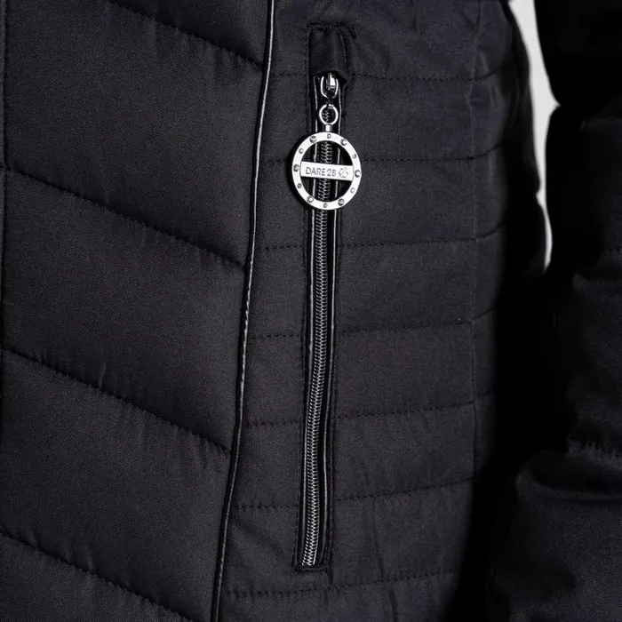 Dare 2b Glamorize III Padded Ski Jacket Black Petal Print Women Waterproof Jackets