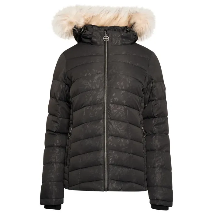 Dare 2b Glamorize III Padded Ski Jacket Black Petal Print Women Waterproof Jackets