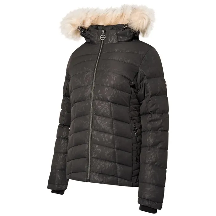 Dare 2b Glamorize III Padded Ski Jacket Black Petal Print Women Waterproof Jackets