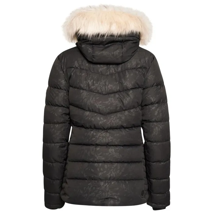 Dare 2b Glamorize III Padded Ski Jacket Black Petal Print Women Waterproof Jackets