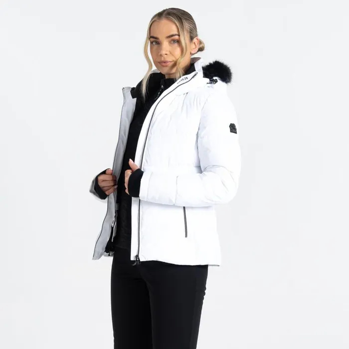 Dare 2b Glamorize IV Ski Jacket White Women Ski Jacket