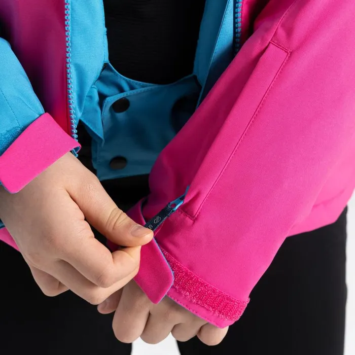 Dare 2b Humour II Ski Jacket Blue Pink Mountain Print Kids Ski Jackets
