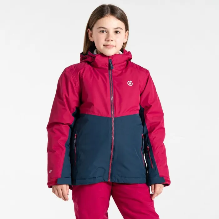 Dare 2b Impose IV Ski Jacket Berry Pink Navy Kids Ski Jackets