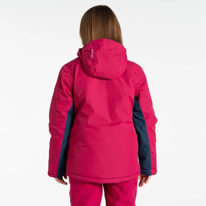 Dare 2b Impose IV Ski Jacket Berry Pink Navy Kids Ski Jackets